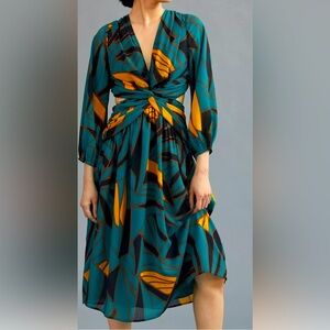 Ranna Gill Side Cutout Midi Dress